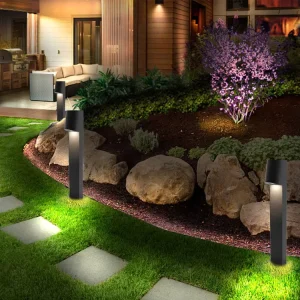Modern Style Lawn Light Waterproof Aluminum Body 220V AC Power Supply Motion Sensor Wall Lawn Terrace Outdoor LED Garden Lights