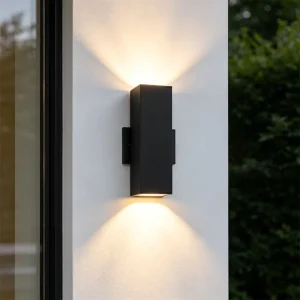 Modern Style Square 30W Aluminum Wall Lamps Outdoor Wall Sconce Light IP65 5CCT Photocell Up Down Wall Light for Home Decor