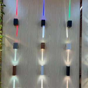 Modern Waterproof Outdoor up and Down Wall Lamp Decoration Wall Mounted Courtyards Corridors Dual Head Spotlighting Wall Light