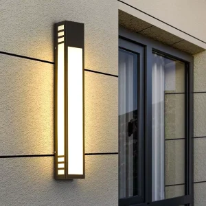 Modern minimalist outdoor waterproof wall lamp for courtyard garden exterior wall villa entrance community gate pillar wall