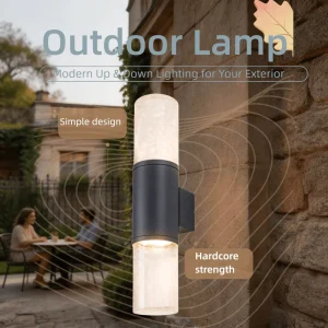 Modern up Down Outdoor Wall Light IP54 Waterproof Aluminum Cylinder 12W Wall Lamp for Garden Villa Porch