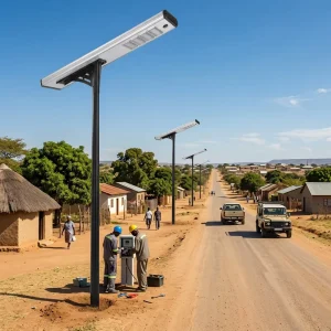 Monocrystalline Silicon High Lumen Solar Street Light IP65 Waterproof Outdoor