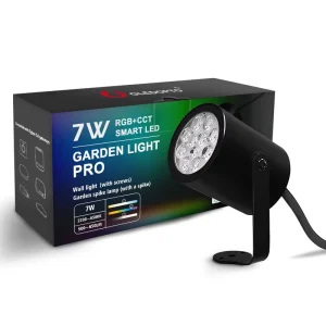 Morden IP66 Waterproof Wireless LED Spike Light 7W RGB CCT Landscape Tree Ground Wall AC100~240V Gledopto for Garden Lighting
