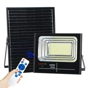 Motion Sensor IP67 White Security High Lumen Outdoor All Weather 100w LED Solar Flood Lights