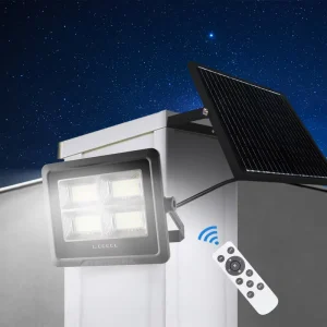 Motion Sensor Outdoor Waterproof ABS Material Reflector 50w 100w 200w 300w 400w 500w Solar Panel Flood Light