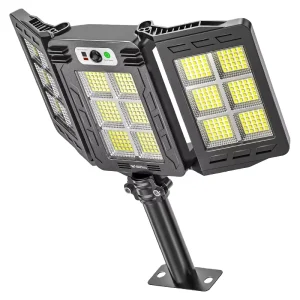 Motion Sensor Solar Street Light Outdoor Wireless Led Solar Light Garden 3 Surface Folding All in One Solar Light