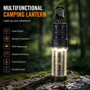 Multi Function LED Camping Lantern Waterproof Mosquito Repellent Light for Hiking Fishing Emergency Survival