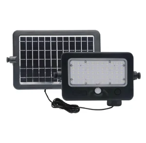 Multi Functional Adjustable Portable DIY Solar Security Flood Light With Bi-facial Solar Panel