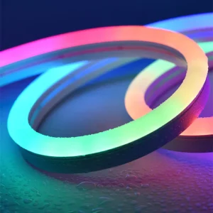 Multicolor LED Tube Lighting Outdoor Building Wall Lights IC Pixels Smart RGB Neon Flex Strip