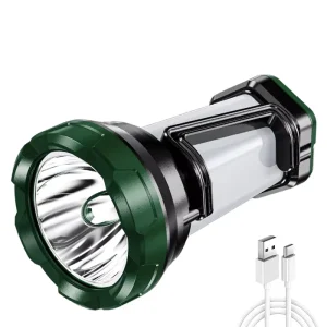Multifunctional 5W Outdoor Camping Lamp, Type-C Rechargeable, Portable Emergency Flashlight, Waterproof Searchlight