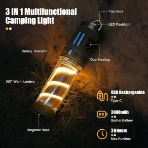 Multifunctional Anti-Mosquito Lamp, Outdoor Camping Flashlight, Rechargeable