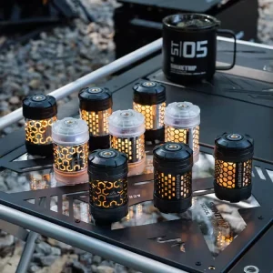 Multifunctional Outdoor Camping Lamp with Hanging Hook, Magnetic Base, Dimmable