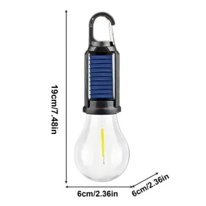 Multifunctional Portable Solar Rechargeable Camping Lamp Lithium Ion Outdoor Lighting Spherical Tent Light Bulb