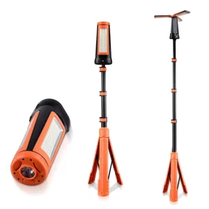 Multifunctional Telescopic 3-Head Waterproof Portable Camping Lantern Rechargeable 4000LM 9000mAh LED Working Light