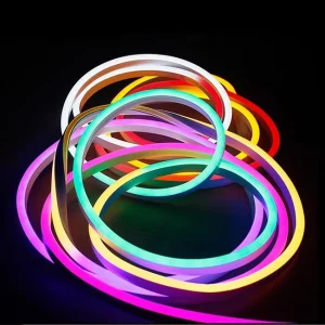 Multiple Color Plastic Flex RGB Neon LED Strip Light Tubes for Indoor Decoration