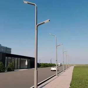 Municipal Mains Powered Street Light Pole High Brightness Outdoor Lighting for Urban Road Highway & Public Area Projects