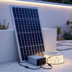 Municipal Solar Waterproof LED Strip Light Panel Battery Greenway Walkway Public Square Park Lighting