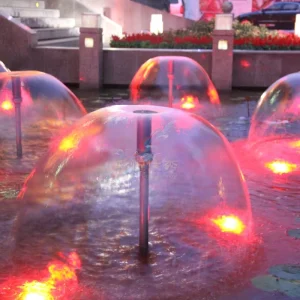 Music Water Fountain Outdoor Design Fountain Sculpture Lovely Mini Mushroom Shape Landscape Pool/Lake/Water Park Equipment