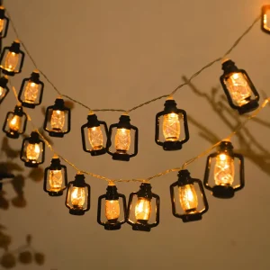Muslim Eid Ramadan Lanterns String Lights for Outdoor Wedding Party Garden Camping & Christmas Tree New Year Decor