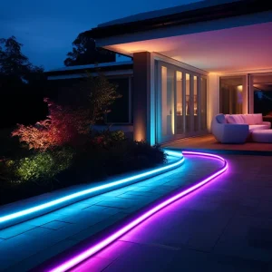N1615D IP68 Silicon Neon Light Strip Waterproof Street Light for Swimming Pools Gas Stations Exhibition Halls with IP67 Rating