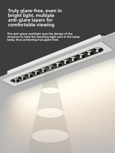 Narrow Beam Recessed Ceiling Spot LED Wall Washer Light 6W Ra95 Aluminum 3000K-6000K Anti-Glare Museum Artwork