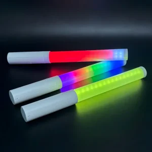 Neon Glow Stick LED Wands RGB Party Favors for Wedding and Concert, 34 LED, AAA, 6-10