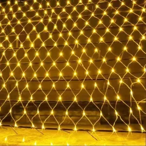 Net Light IP44 Rechargeable Outdoor Christmas Garden Decoration Lighting 8 Lighting Modes Remote Control Dimmable for Parties