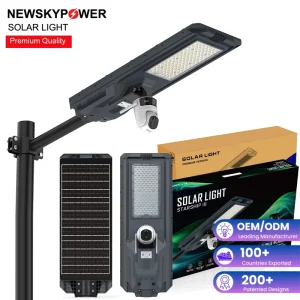 New 1200W Double Screen Camera All in One MJ Solar Street Light 4G WIFI CCTV Monitoring Security Light Outdoor