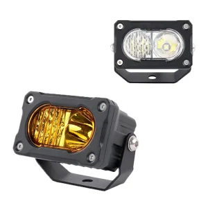 New 20W White Yellow LED Work Light 3 Inch Spot Flood Combo Pods for Car Truck 12V 24V Front Retrofit Offroad Fog Lamps