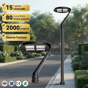 New 3000K-6500K Ip65 Waterproof Aluminum Garden Landscape Light 50W-150W Customization Outdoor LED Street Lamps 5 Year Warranty
