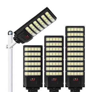 New All In One Solar Street Light Radar Motion Sensor IP65 Waterproof Outdoor Solar Road Light Garden Lamp 200W 300W 400W 500W