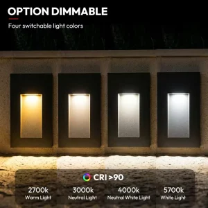 New Arrival 12V 24V DC Waterproof Aluminum 3W External Stair Light Modern Outdoor Wall Lamp Outdoor Foot Led Step Light