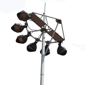 New Arrival LED High Mast Light IP65 Rated Aluminum Construction for Road Use Octagonal Design