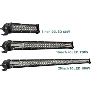 New Car Work Light LED Bar Offroad SUV ATV Tractor Boat Truck Excavator 12 24V IP67 Waterproof 150W Led Spot Flood