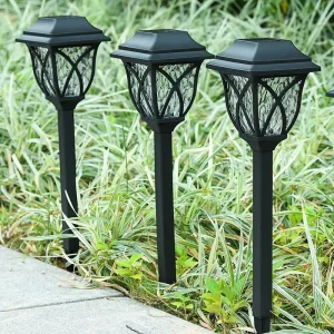 New Chinese Solar Lawn Lamp Inductive Switch Waterproof LED Outdoor Garden Landscape Pathway Decorative Lighting