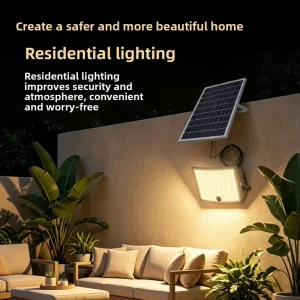 New Cross border Solar Flood Light IP65 Waterproof Explosion proof High Temperature Outdoor Garden Light Super Bright LED Wall