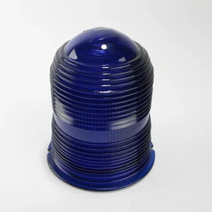 New Custom Color Outdoor Lighting Cylindrical Warning Light Lampshade Explosion-Proof Fused Glass Cover Road Signal Light