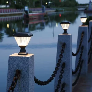 New Decorative Energy Saving Ip44 ABS Material Solar Bright Led Lawn Lamp Garden Solar Light