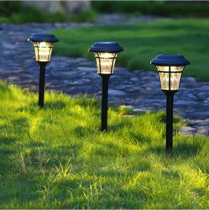 New Decorative Solar Lawn & Courtyard Lights Outdoor Waterproof IP65 LED Stainless Steel Landscape Lighting