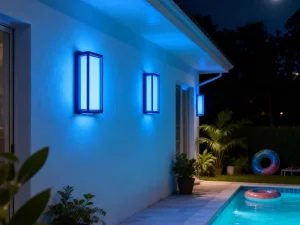 New Design 15W RGBCW Color Changing Indoor LED Wall Light 1200LM AC100-277V Decor Wall Lamp for Living Room Villa Lobby