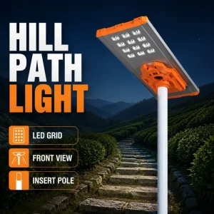 New Integrated IP66 500W All-In-One High Brightness Solar Street Light with Remote Dimming for Human Sensor Road Application