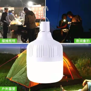 New Outdoor Solar Charged Foldable Tent Lights Bulbs Power Bank Waterproof Decoration Emergency Camping Lights