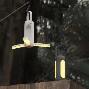 New Portable 10000mAh IP54 Folding Hanging Tent Lantern ABS USB Rechargeable Camping Lamp with Phone Charger