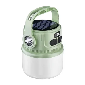 New Solar LED Camping Light Long Lasting Charge Portable Outdoor Use Waterproof Design Hanging Hook 3.7V Input Voltage Camping