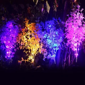 New Solar Lamp Led Artificial Plants New Solar Garden Courtyard Led Lamp