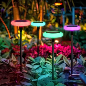 New Solar RGB Garden Light Elegant Design With High Brightness