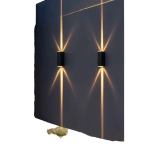 New Style Arc Shaped Luxury LED Wall Lamp Indoor Outdoor Use for Villas Simple Design Waterproof Upward Downward Lighting