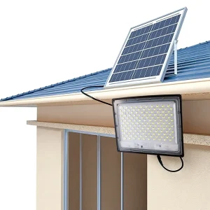 New Style LED Curved Ultra Wide Angle Solar Light Control High Brightness IP67 Waterproof Outdoor Courtyard Floodlight Factory