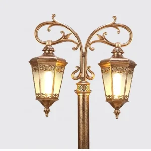 Newly Designed 2-meter Outdoor Waterproof Household Garden Light Carved Villa LED Residential High Pole Street Light