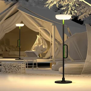 Nordic Ambient USB Rechargeable LED Camping Lamp Bar Battery Light Decorative Modern Portable Floor Standing Lamp